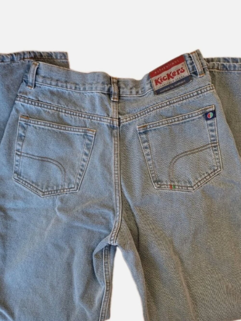 VINTAGE KICKERS Classique Jeans Baggy Skater 90s Serge de Nimes Men's Size 32x31